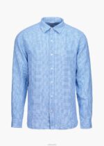 SWIMS alférez guinga azul camisa amalfi de lino a cuadros ropa 2X0TR256