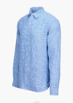 SWIMS alférez guinga azul camisa amalfi de lino a cuadros ropa 2X0TR256 - Image 3