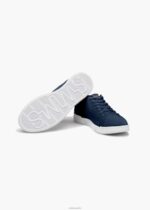 SWIMS azul marino/blanco tejido de tenis brisa zapato 2X0TR78 - Image 4