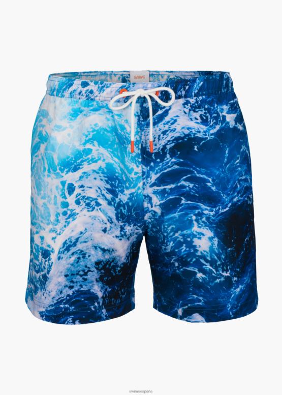 SWIMS bandera mar azul onda nadar corto 6" ropa 2X0TR290 - Image 1