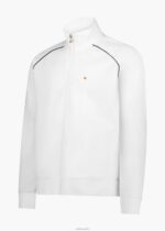SWIMS blanco chaqueta deportiva con cremallera completa Ballstad ropa 2X0TR154 - Image 2