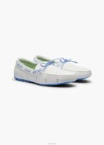 SWIMS blanco mocasín de encaje trenzado zapato 2X0TR33 - Image 2