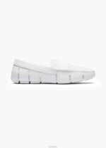 SWIMS blanco mocasín zapato 2X0TR57