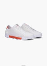 SWIMS blanco/naranja tejido de tenis brisa zapato 2X0TR85 - Image 2