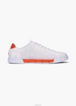 SWIMS blanco/naranja tejido de tenis brisa zapato 2X0TR85