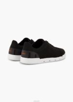 SWIMS blanco negro tejido de tenis brisa sostenible zapato 2X0TR84 - Image 3