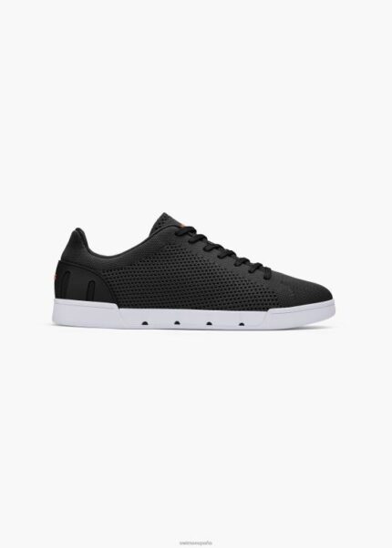 SWIMS blanco negro tejido de tenis brisa zapato 2X0TR76