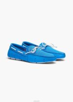 SWIMS cielos azules mocasín de encaje trenzado zapato 2X0TR29 - Image 2