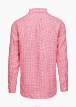 SWIMS cuadros campari camisa amalfi de lino a cuadros ropa 2X0TR259 - Image 4