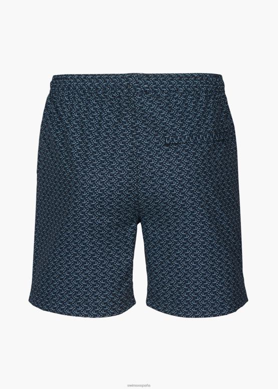 SWIMS estampado azul marino short de baño sol 6" ropa 2X0TR310 - Image 3