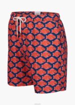 SWIMS estampado naranja/azul short de baño sol 6" ropa 2X0TR293 - Image 2