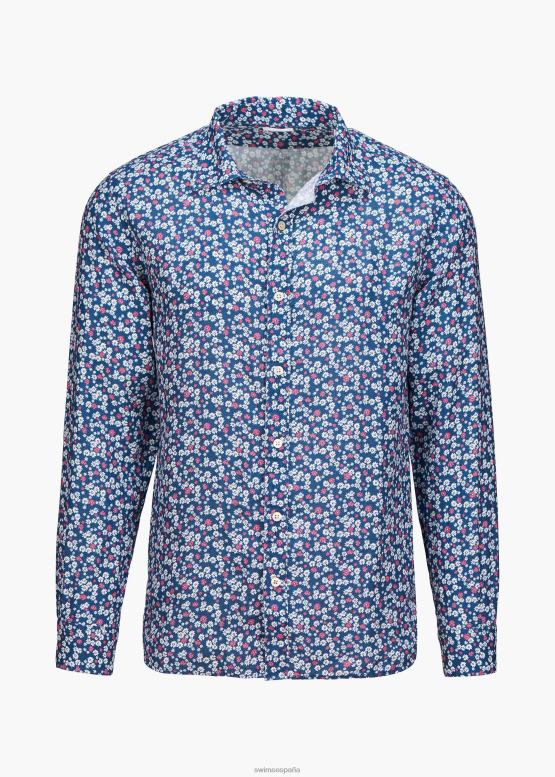 SWIMS flora marina camisa de lino estampada amalfi ropa 2X0TR195 - Image 2