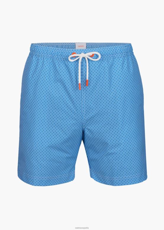 SWIMS geo azul short de baño sol 6" ropa 2X0TR303 - Image 1