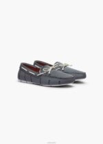 SWIMS gris basalto mocasín de encaje trenzado zapato 2X0TR18 - Image 2