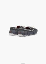 SWIMS gris basalto mocasín de encaje trenzado zapato 2X0TR18 - Image 3