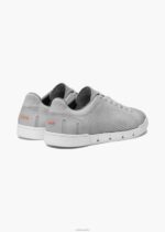 SWIMS gris claro/blanco tejido de tenis brisa zapato 2X0TR89 - Image 3