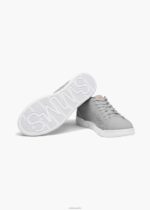SWIMS gris claro/blanco tejido de tenis brisa zapato 2X0TR89 - Image 4