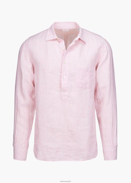 SWIMS lino rosa rubor camisa amalfi popover de lino ropa 2X0TR192 - Image 2
