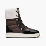 SWIMS marrón/apagado/bla corredor de nieve alto zapato 2X0TR142
