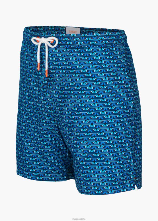 SWIMS navegar azul geo short de baño sol 6" ropa 2X0TR287 - Image 2