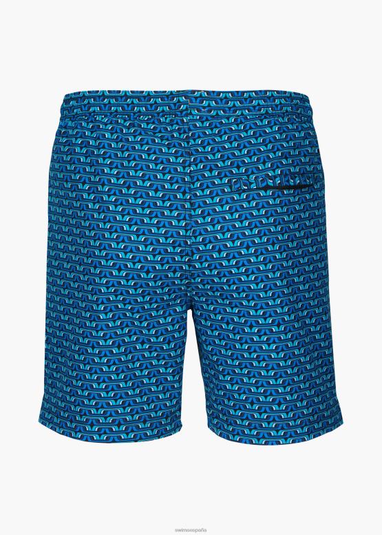 SWIMS navegar azul geo short de baño sol 6" ropa 2X0TR287 - Image 3