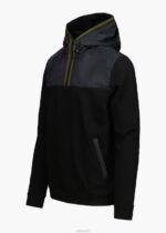 SWIMS negro sudadera con capucha davos ropa 2X0TR198 - Image 3