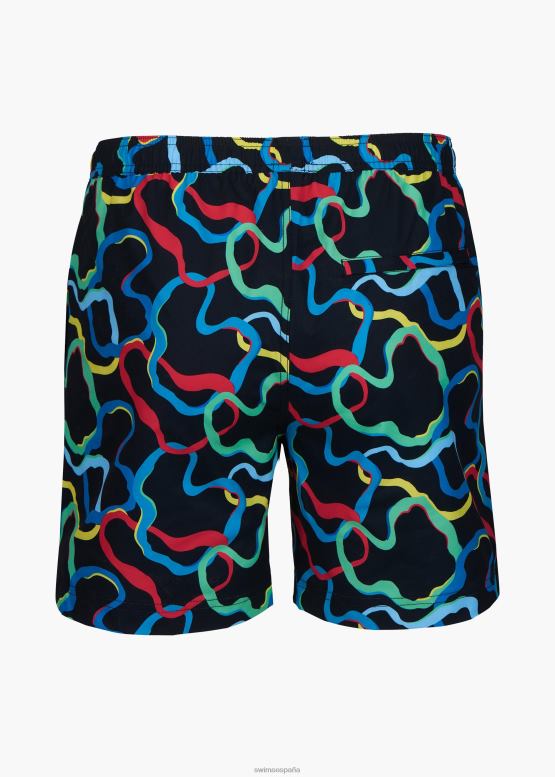 SWIMS ondulación azul marino onda nadar corto 6" ropa 2X0TR288 - Image 3