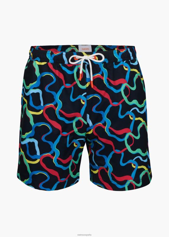 SWIMS ondulación azul marino onda nadar corto 6" ropa 2X0TR288 - Image 1